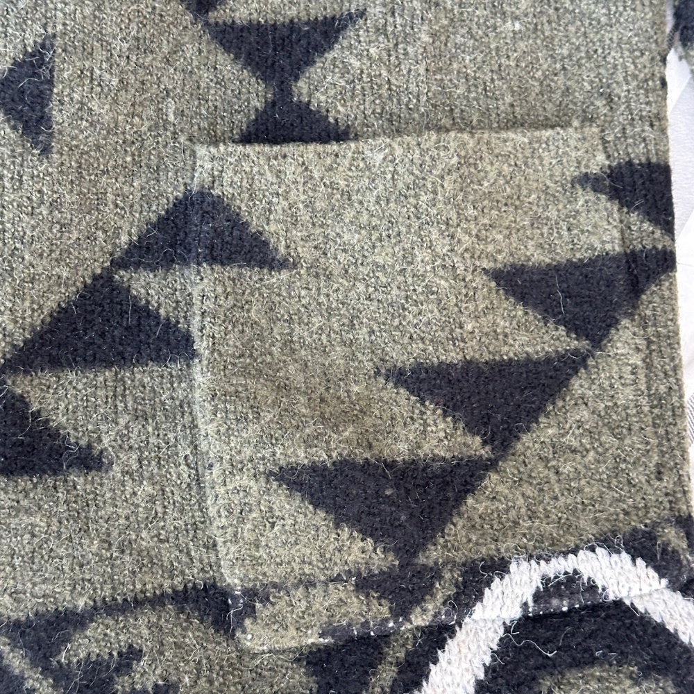 Frye Aztec Patterned Geometric Open Front Cardiga… - image 6